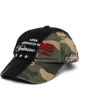 ANDERSSON BELL Camouflage-Print Cap - Black