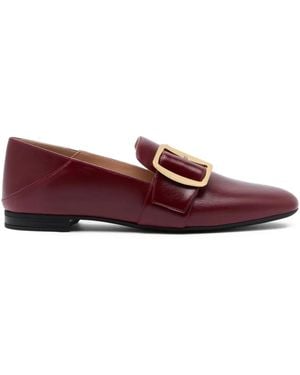 Bally Leather Loafers - Purple