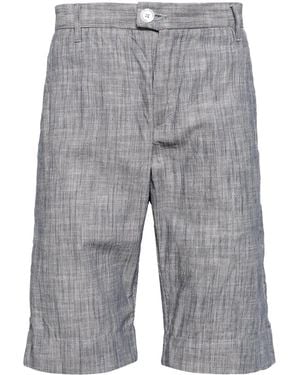 Private Stock The Duke Pinstripe-Pattern Shorts - Grey