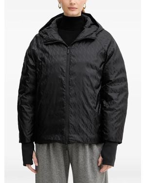 ARMANI EXCHANGE Hooded Patterned Jacket - Black
