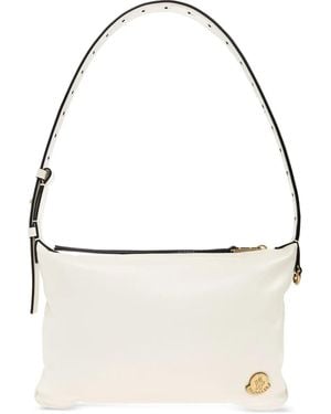 Moncler Vetta Leather Shoulder Bag - Metallic