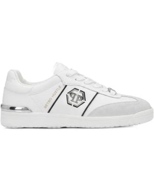 Philipp Plein Low-Top Sneakers Retro Hustle Bicolor - White