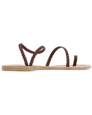 Ancient Greek Sandals Eleftheria Braided Sandals - White