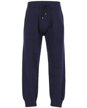 Al Duca d'Aosta Jogginghose Aus Kaschmir - Blau