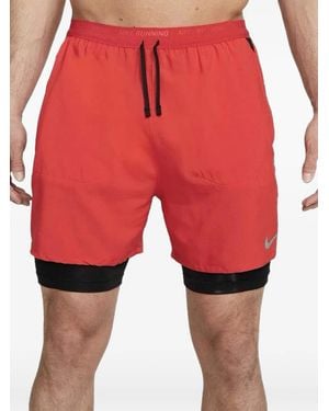 Nike Stride Dri-Fit Shorts - Red