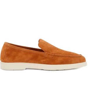 Moorer Cezanne Suede Slip-On Loafers - Brown