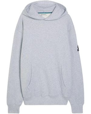 Sandbanks Logo-Patch Jersey Hoodie - Gray