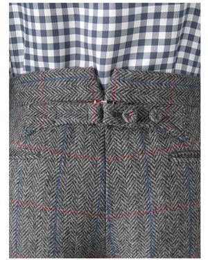 Thom Browne Hunting Tweed Trousers - Grey