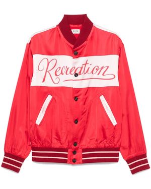 Bode Postcard Rally Jacket - Red