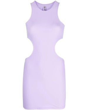 Reina Olga Cut-Out Sleeveless Minidress - Purple