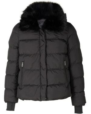 Tahari Quilted Puffer Jacket - Black