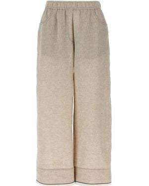 Brunello Cucinelli Monile ストレートパンツ - ナチュラル