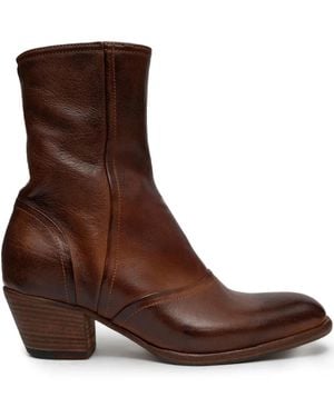 PAUL SILENCE 55Mm Leather Zip-Fastening Boots - Brown