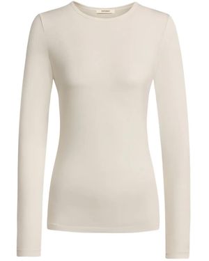 12 STOREEZ T-Shirt A Maniche Lunghe - Neutro