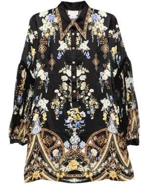 CAMILLA Ottoman Elegance Shirt Dress - Black