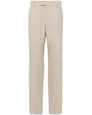 Ami Paris Belt Loops Tailored Trousers - Natural