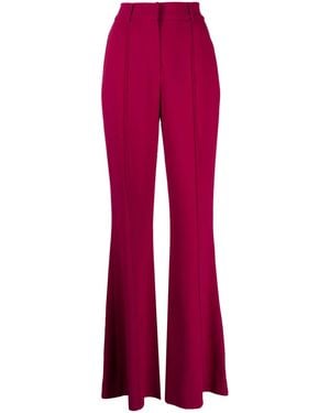 Elie Saab Cady Mid-Rise Flared Trousers