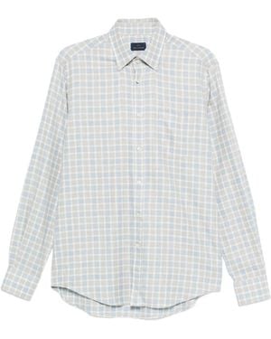 Paul & Shark Camisa a cuadros - Blanco