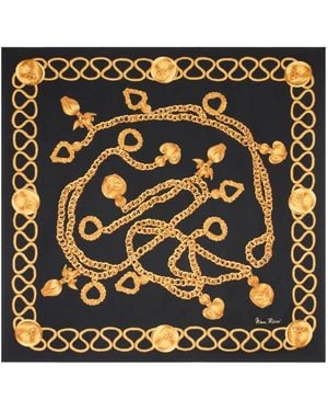 Nina Ricci Chains Silk Scarf - Metallic
