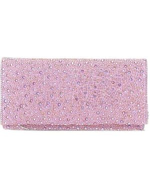 Twentyfourhaitch Pochette Siria À Ornements Strassés - Purple
