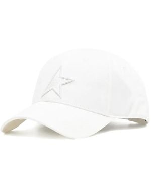 Golden Goose Star-Motif Hat - White