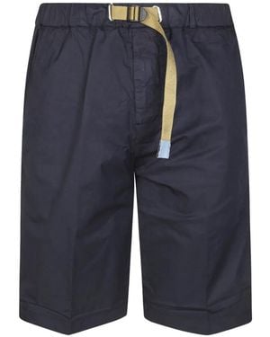 White Sand Parachute Bermuda Shorts - Blue