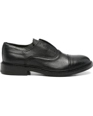 F.LLI RENNELLA Cap-Toe Leather Oxford Shoes - Black