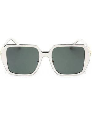Versace Oversized-Frame Medusa-Plaque Sunglasses - Green