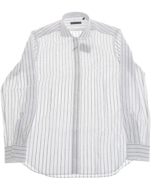 Corneliani Striped Cotton Shirt - White