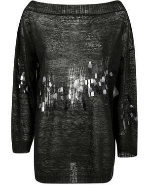 Aviu Pullover mit Pailletten - Schwarz