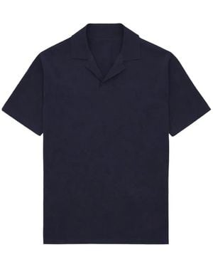 Fortela Adrien Camp-Collar Polo Shirt - Blue