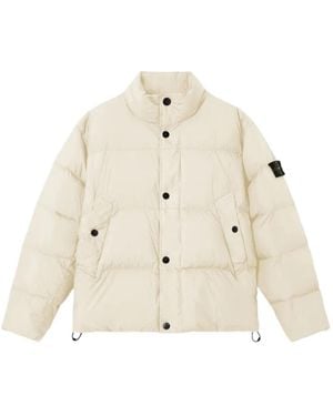 Stone Island 4100109 Crinkle Reps Ny Jacket - Natural