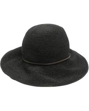 Peserico Gewebter Cloche-Hut - Schwarz