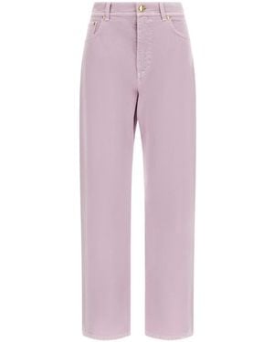 Alberta Ferretti Jean À Coupe Droite - Pink
