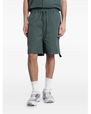Peacemaker Oamc Drawstring Elasticated-Waist Shorts - Green