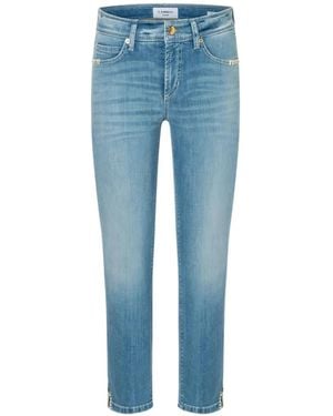 Cambio Piper Jeans Mit Stickerei - Blau