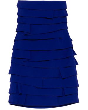 Versace Flounced Minidress - Blue