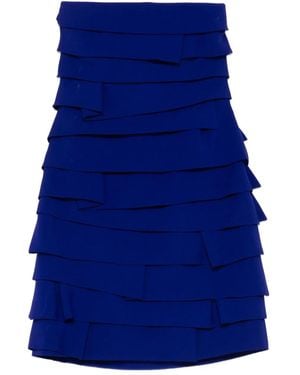 Versace Flounced Minidress - Blue