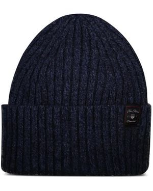 GANT Bonnet En Laine Mélangée - Bleu