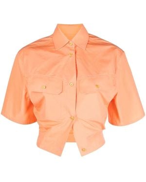 Off-White c/o Virgil Abloh Toybox Cropped Shirt - Orange