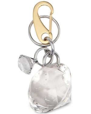 Bimba Y Lola Maxi Crystal Keychain Transparent Resin - White
