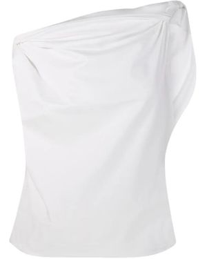 Rohe Twisted Draped Top - White