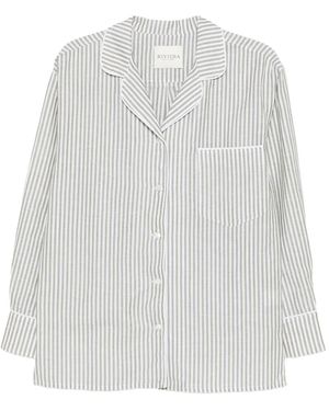 Riviera Striped-Print Shirt - White
