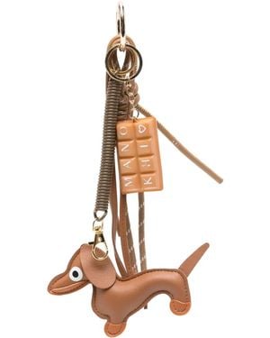 Manokhi Anhänger Mit Hundeapplikation - Mettallic