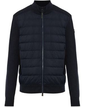 Moncler Gesteppter Pullover - Blau