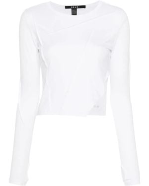Ksubi T-Shirt Met Patchwork - Wit