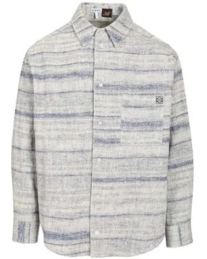 Loewe Long-Sleeve Relaxed-Fit Shirt - Gray