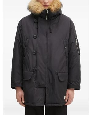 Wacko Maria Kapuzenparka Mit Futter Aus Faux Fur - Schwarz