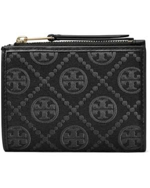 Tory Burch Portafoglio Bi-Fold T Monogram - Nero
