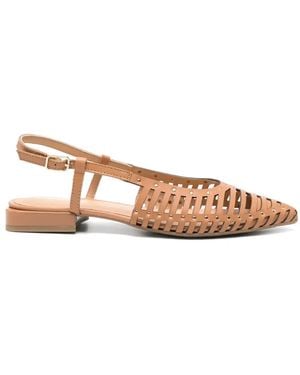 Gioseppo Jericho Cage-Detail Stud-Embellished Pumps - Natural